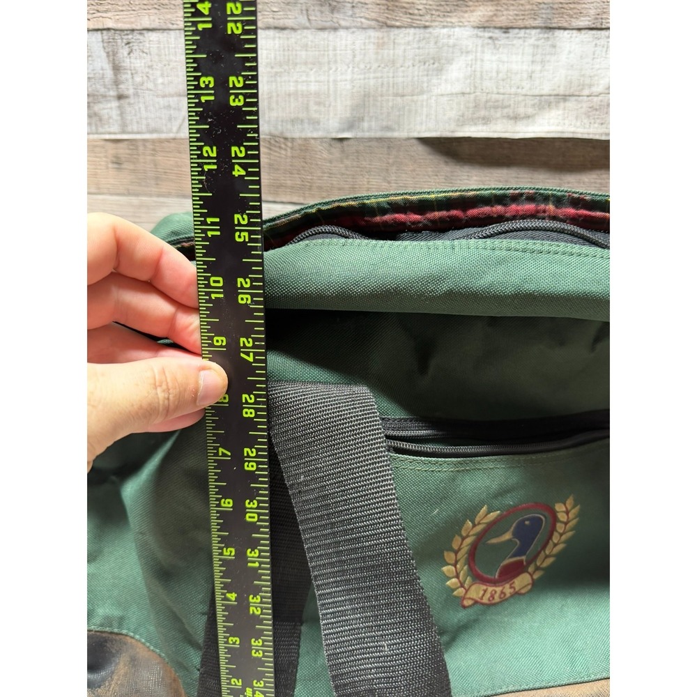 Vintage Duckhead 1865 Canvas Duffle Bag Brown Green - Picture 13 of 13